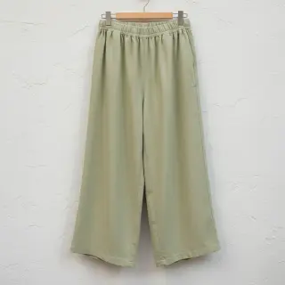 Linen viscose WASHED light lime