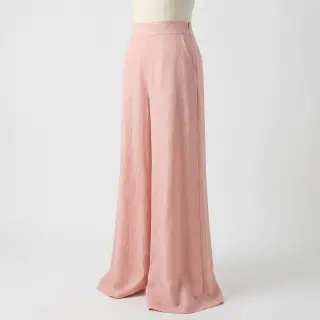 Linen viscose WASHED salmon