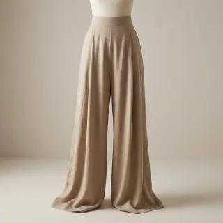 Linen viscose WASHED sand