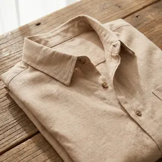 Linen viscose WASHED beige