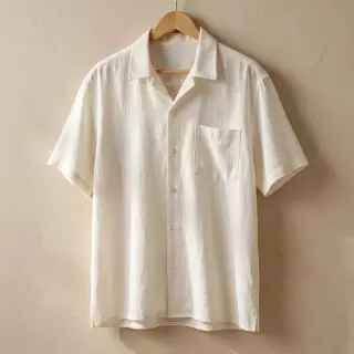 Linen viscose WASHED ecru