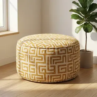 Decoration fabric RAFFIA ocre