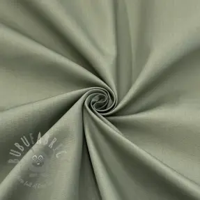 Cotton poplin UNI old green