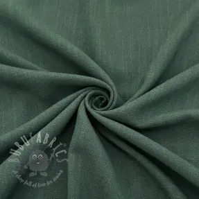Linen viscose WASHED dark green