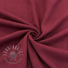 Linen viscose WASHED wine red