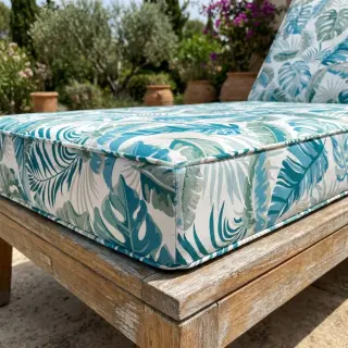 Outdoor decoration fabric OUTDOOR Marquise blanc