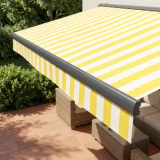Decoration fabric OUTDOOR PREMIUM Stripe yellow