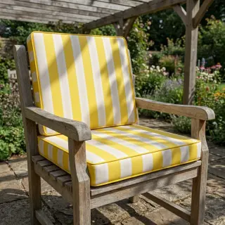 Decoration fabric OUTDOOR PREMIUM Stripe yellow