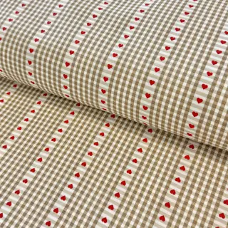 Cotton fabric COSY ficelle