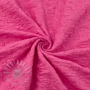 Cotton fabric SMOGGED EMBROIDERY fuchsia