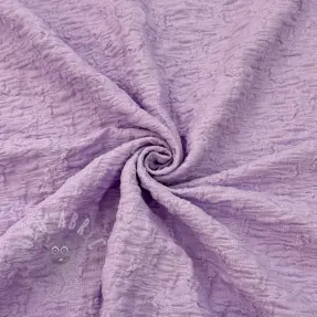 Cotton fabric SMOGGED EMBROIDERY purple