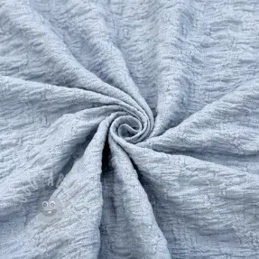 Cotton fabric SMOGGED EMBROIDERY baby blue