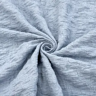 Cotton fabric SMOGGED EMBROIDERY baby blue
