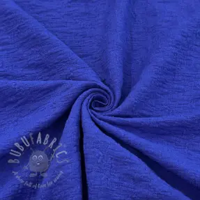 Cotton fabric SMOGGED EMBROIDERY cobalt