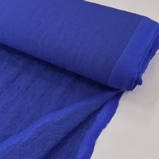 Cotton fabric SMOGGED EMBROIDERY cobalt