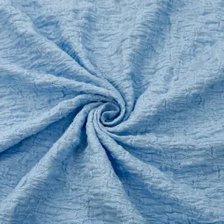 Cotton fabric SMOGGED EMBROIDERY light blue