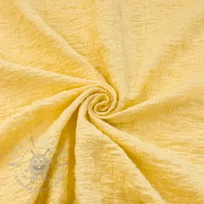 Cotton fabric SMOGGED EMBROIDERY yellow