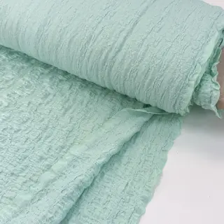 Cotton fabric SMOGGED EMBROIDERY mint
