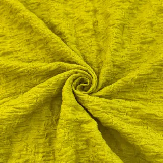 Cotton fabric SMOGGED EMBROIDERY lime
