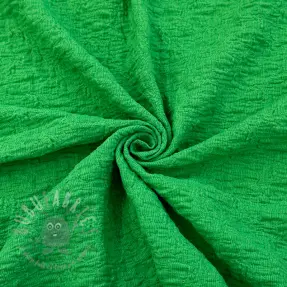 Cotton fabric SMOGGED EMBROIDERY green