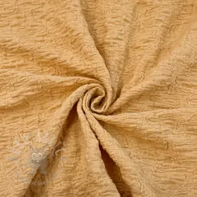 Cotton fabric SMOGGED EMBROIDERY brown