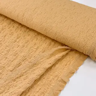Cotton fabric SMOGGED EMBROIDERY brown