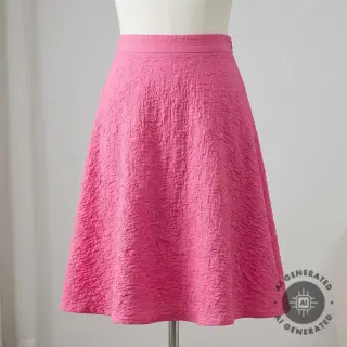 Cotton fabric SMOGGED EMBROIDERY fuchsia