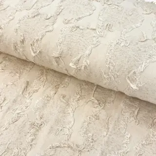 Cotton fabric with linen JACQUARD RUFFLE