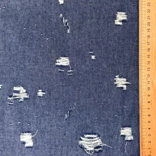 JEANS DENIM 6 OZ Big Holes blue