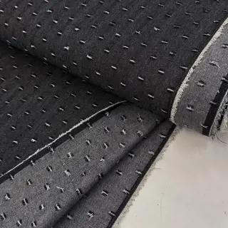 JEANS DENIM 6 OZ Small Holes black