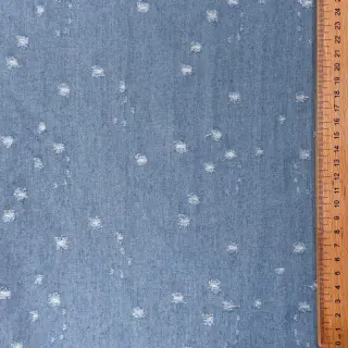 JEANS DENIM 6 OZ Uneven Small Holes light blue
