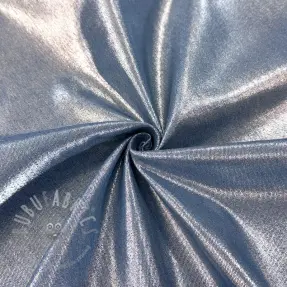 JEANS DENIM 8,5 OZ STRETCH WASHED metallic blue silver