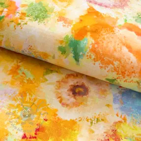 Linen viscose Impressionist