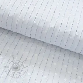 Cotton fabric EMBROIDERY Flowstripe