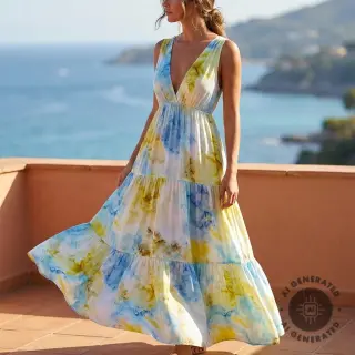 Viscose SATIN Blurricio design B