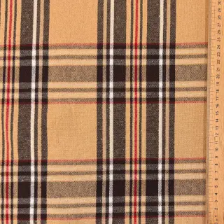 Decoration fabric Ecossais beige coffee