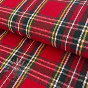 Decoration fabric Ecossais rouge vert
