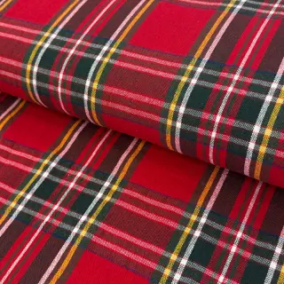 Decoration fabric Ecossais rouge vert