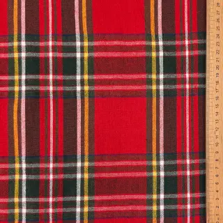 Decoration fabric Ecossais rouge vert