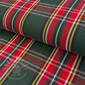 Decoration fabric Ecossais vert rouge