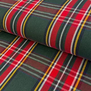 Decoration fabric Ecossais vert rouge