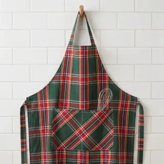 Decoration fabric Ecossais vert rouge