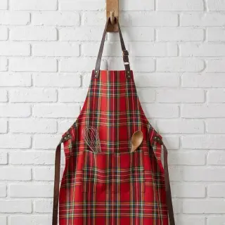 Decoration fabric Ecossais rouge vert