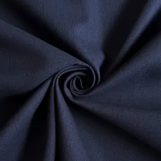 Cotton fabric with linen PREMIUM dark blue