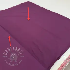 Cotton fabric with viscose aubergine 2nd class