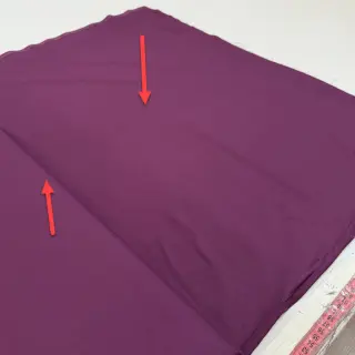 Cotton fabric with viscose aubergine 2nd class