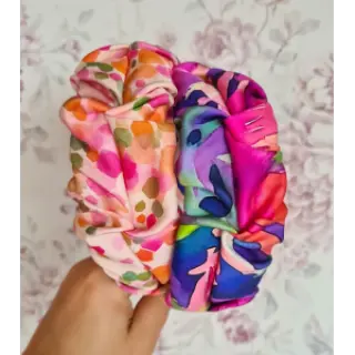 Viscose SATIN Dots digital print