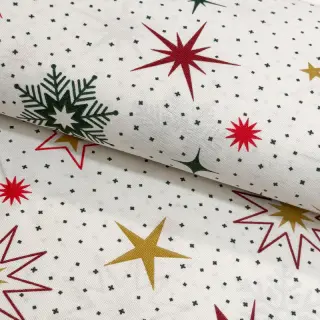 Decoration fabric premium Magic star red gold