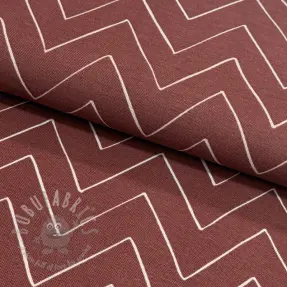 Decoration fabric premium Freehand zigzag lines