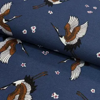 Decoration fabric premium Crane blossom sky